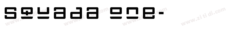 squada one字体转换